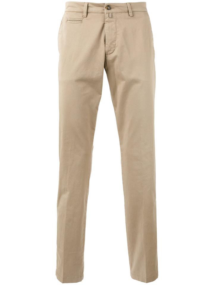 Briglia 1949 Chino Trousers, Men's, Size: 40, Nude/neutrals, Cotton/spandex/elastane