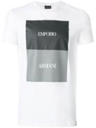 Emporio Armani Colour Block Logo T-shirt - White