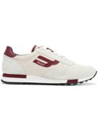 Bally Stripe Detail Logo Sneakers - Nude & Neutrals