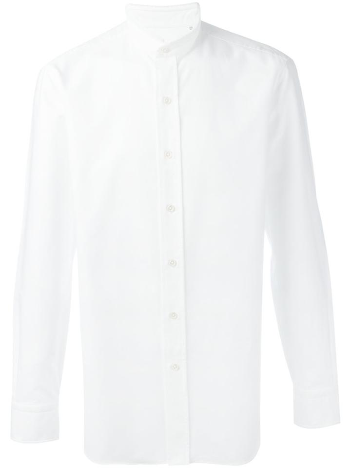 Salvatore Piccolo Classic Shirt, Men's, Size: 39, White, Cotton