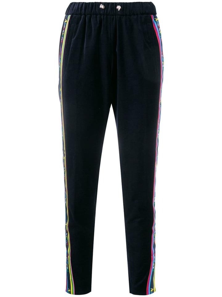 Mira Mikati Side Stripe Track Pants - Blue