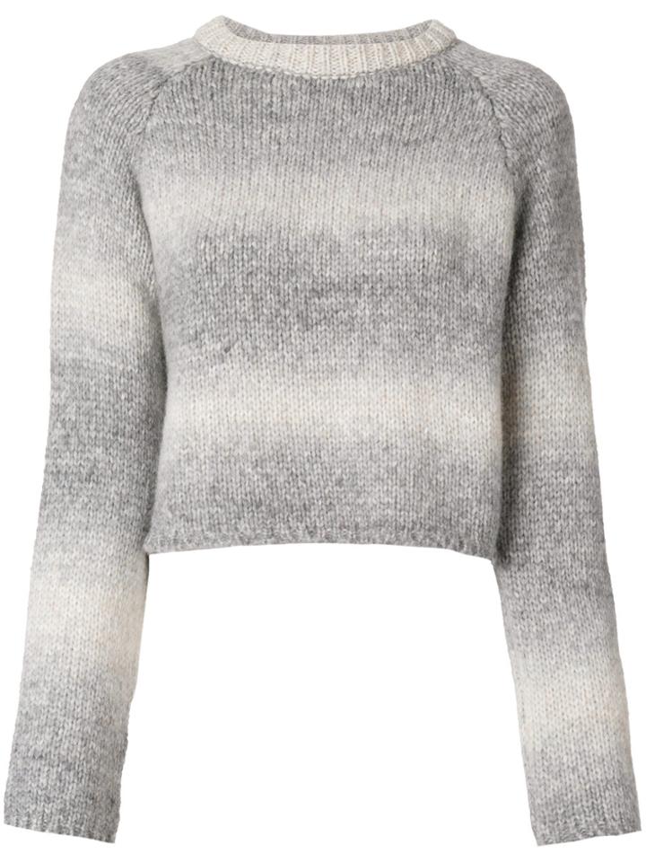 Giada Benincasa Faded Striped Jumper - Grey