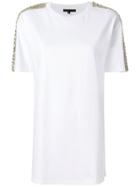 Amen Gemstone Embellished Short Sleeve T-shirt - White