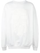 Henrik Vibskov 'puffa Face' Sweatshirt, Men's, Size: Large, White, Cotton