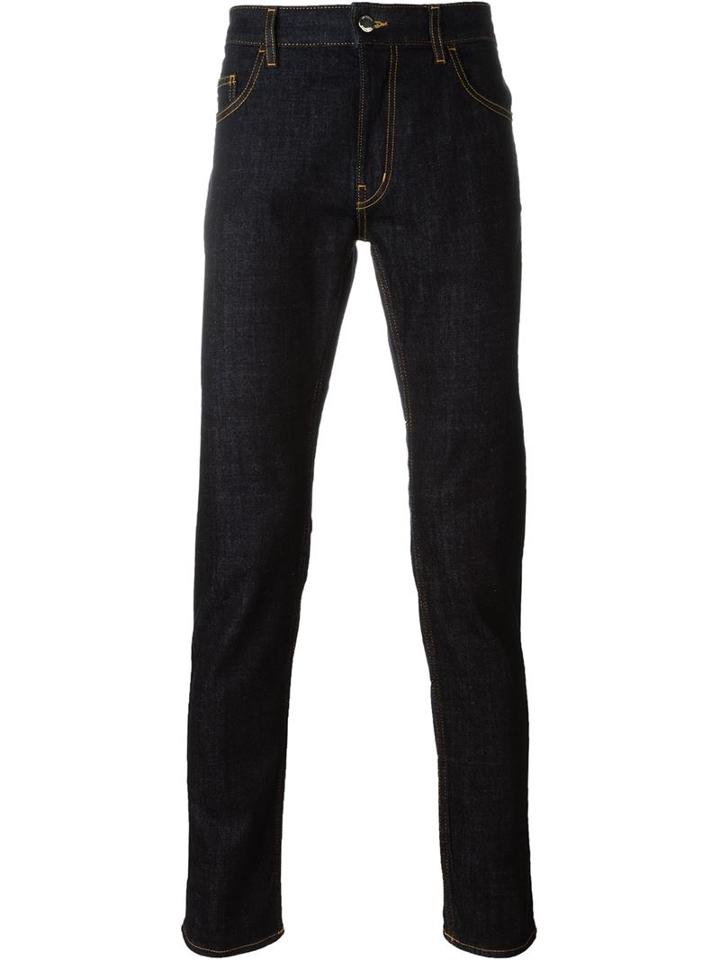 Love Moschino Classic Skinny Jeans, Men's, Size: 32, Blue, Cotton/spandex/elastane