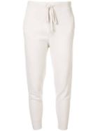 Nili Lotan Cropped Track Pants - White
