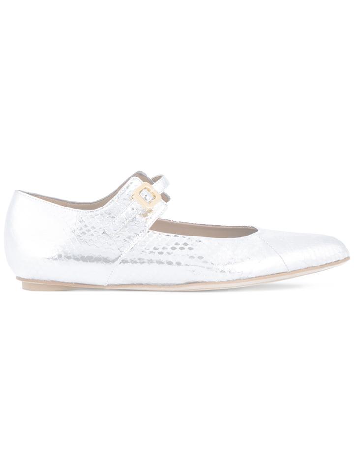 Marni 'bam' Ballerinas - Metallic