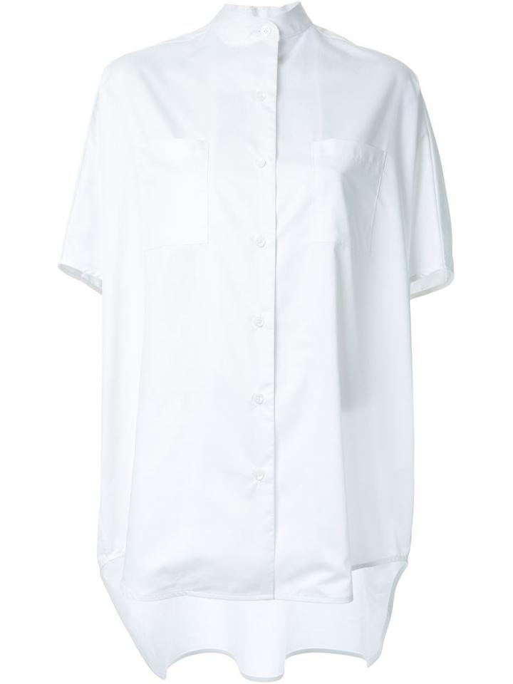 Adam Selman 'temple' Oversized Shirt, Women's, White, Cotton