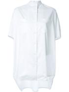 Adam Selman 'temple' Oversized Shirt, Women's, White, Cotton