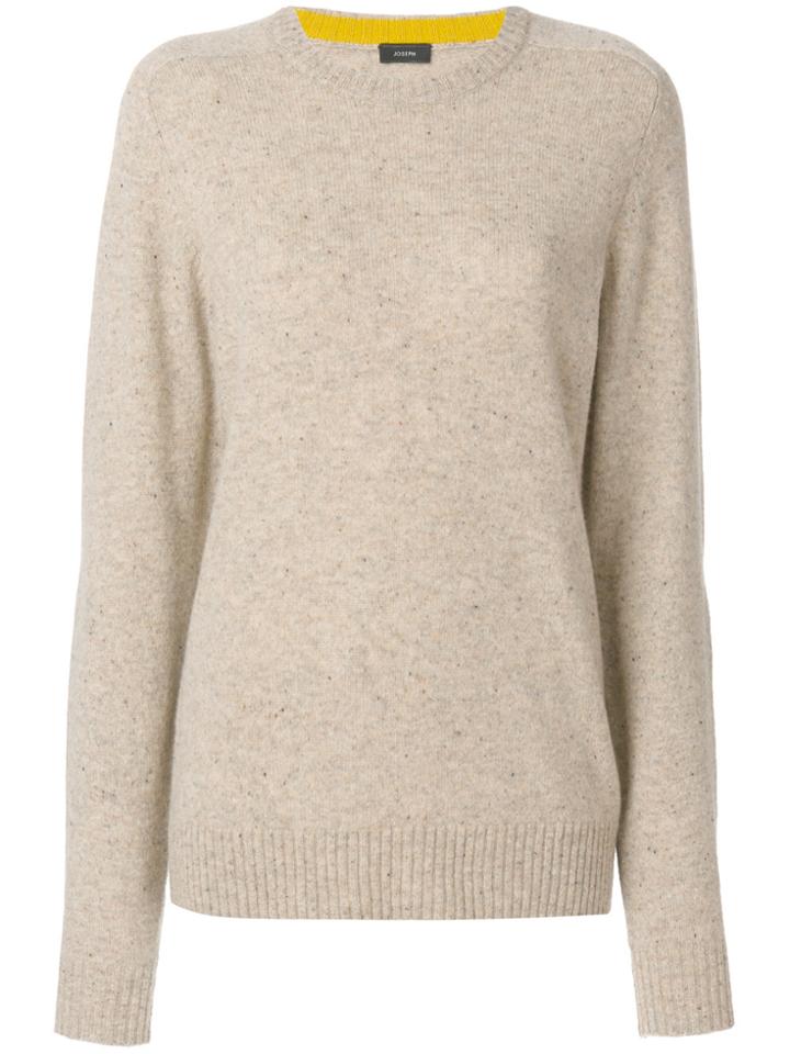 Joseph Round Neck Jumper - Nude & Neutrals