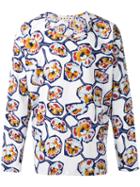 Marni Whisper Print Collarless Shirt, Men's, Size: 46, Cotton