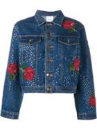 Ashish Sequin Embellished Denim Jacket, Women's, Size: Medium, Blue, Cotton