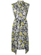 Sleeveless Floral Print Dress - Women - Cupro/viscose - 34, Cupro/viscose, Christian Wijnants