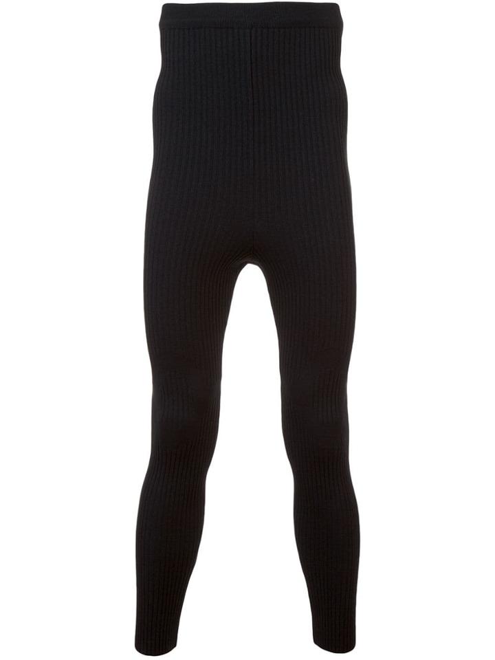 Thamanyah Ribbed Leggings - Black