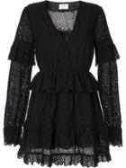 Sir. Amelie Ruffled Mini Dress - Black