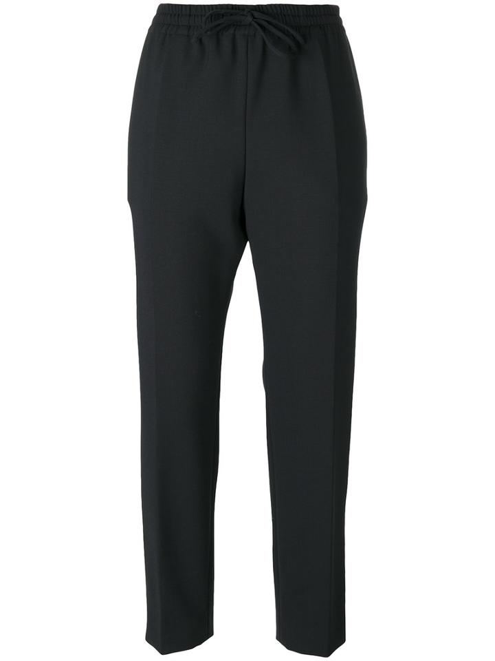 Joseph Drawstring Track Pants, Women's, Size: 44, Blue, Polyester/spandex/elastane/acetate/virgin Wool