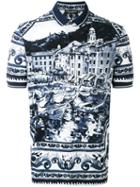 Paisley Print Polo Shirt - Men - Cotton - 50, Blue, Cotton, Dolce & Gabbana