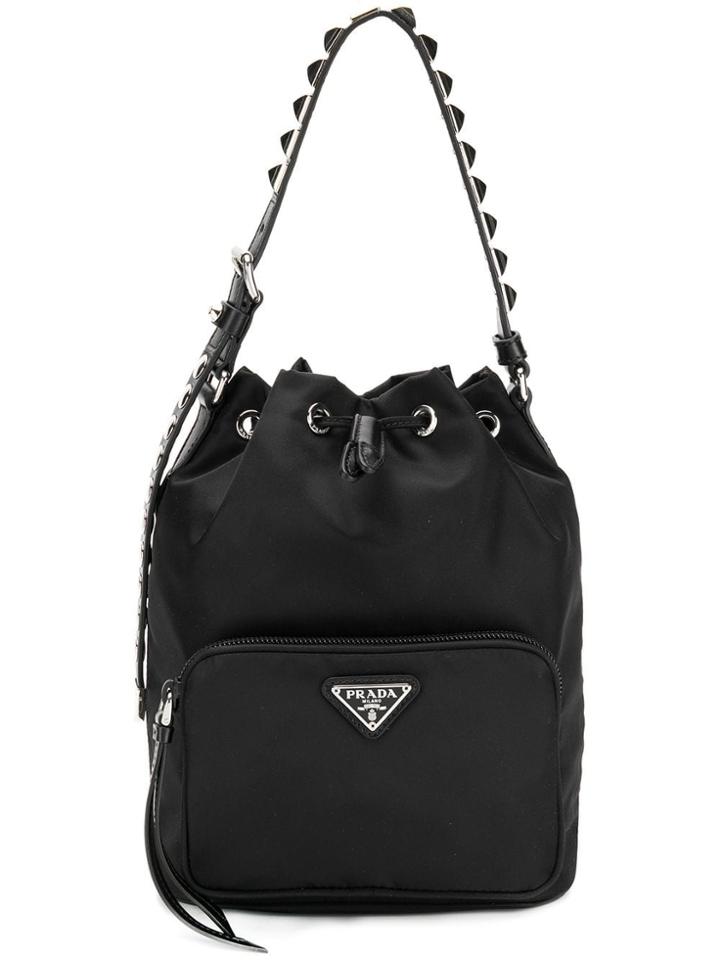 Prada New Vela Bucket Bag - Black