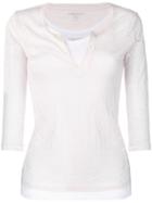 Majestic Filatures Double Layer Kitted T-shirt - Pink