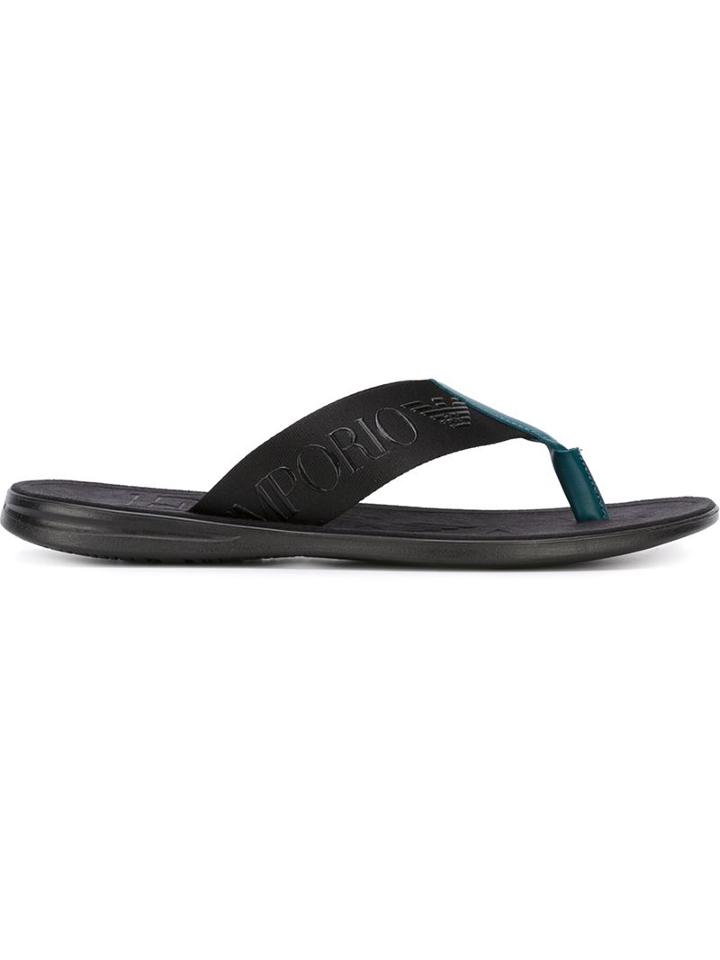 Emporio Armani Thick Strap Flip Flops