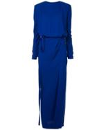 Haider Ackermann Long Fitted Dress - Blue