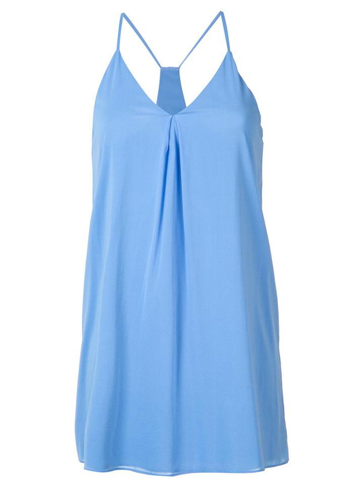 Alice+olivia Racerback Mini Dress, Women's, Size: Xs, Blue, Silk/spandex/elastane/polyester