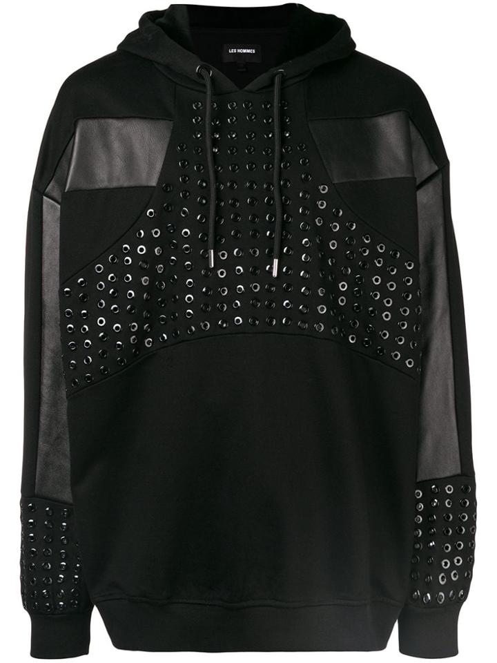Les Hommes Oversized Hoodie - Black