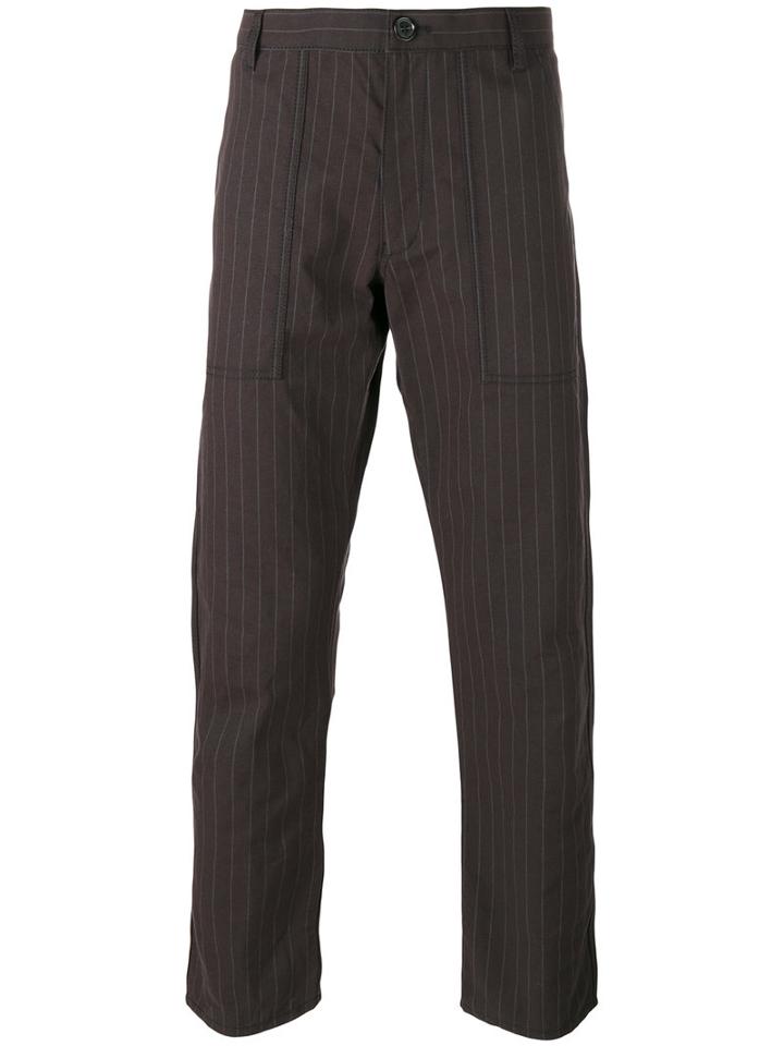 Comme Des Garçons Shirt Pinstripe Trousers, Men's, Size: Small, Grey, Cotton