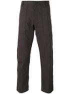 Comme Des Garçons Shirt Pinstripe Trousers, Men's, Size: Small, Grey, Cotton