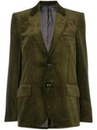 Golden Goose Corduroy Fitted Blazer - Green