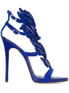 Giuseppe Zanotti Design Cruel Sandals, Women's, Size: 40, Blue, Suede/metal/leather