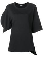 Aalto Asymmetric Sleeve T-shirt - Black