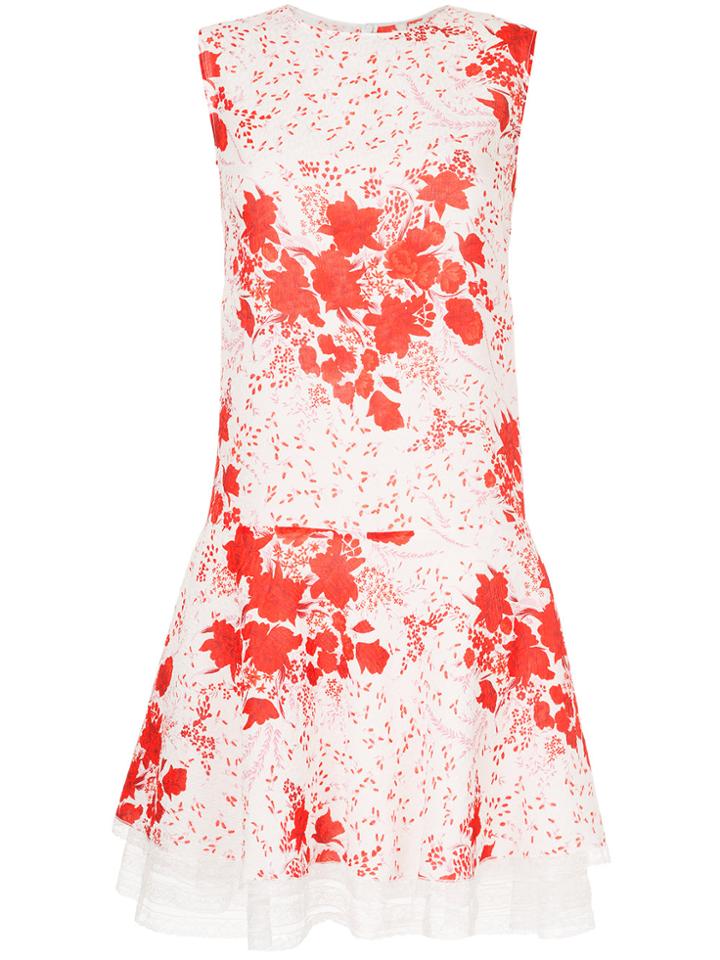 Ermanno Scervino Floral Print Dress - White