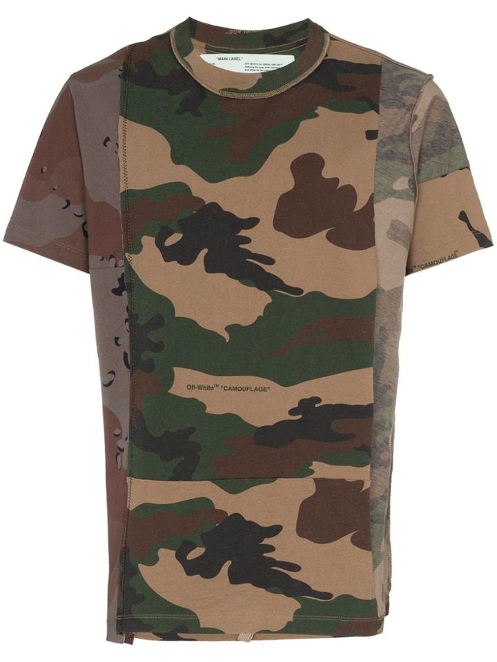 Off-white Reconstructed Short-sleeve Cotton T-shirt - Unavailable