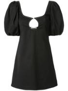 Georgia Alice Mia Puff Sleeve Mini Dress - Black