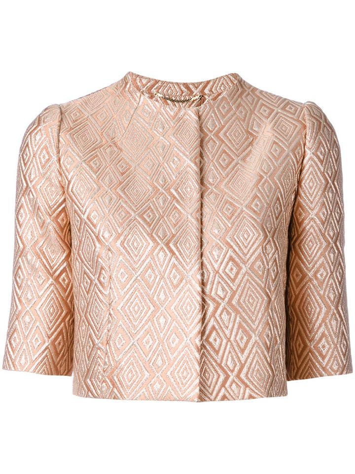 Max Mara Pianoforte - Cigno Blazer - Women - Silk/polyamide/polyester/metallic Fibre - 50, Nude/neutrals, Silk/polyamide/polyester/metallic Fibre