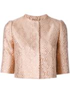 Max Mara Pianoforte - Cigno Blazer - Women - Silk/polyamide/polyester/metallic Fibre - 50, Nude/neutrals, Silk/polyamide/polyester/metallic Fibre
