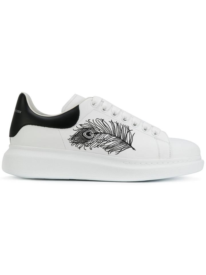 Alexander Mcqueen Feather Sneakers - White