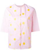 Elaidi Spotted Stripe Shirt, Women's, Size: 36, Pink/purple, Cotton