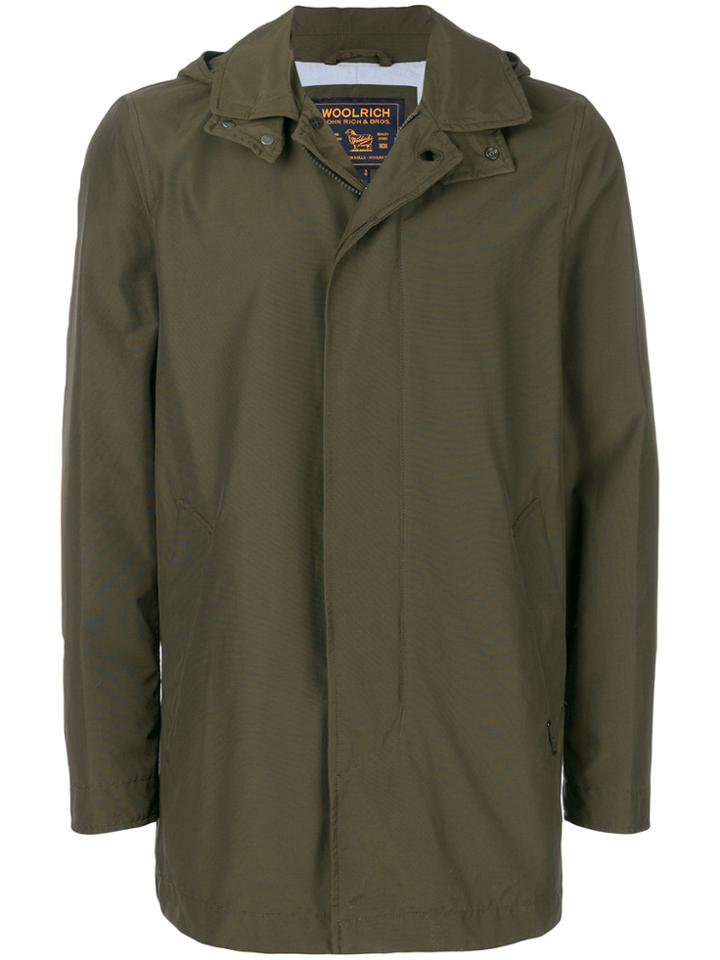 Woolrich Hooded Coach Jacket - Green