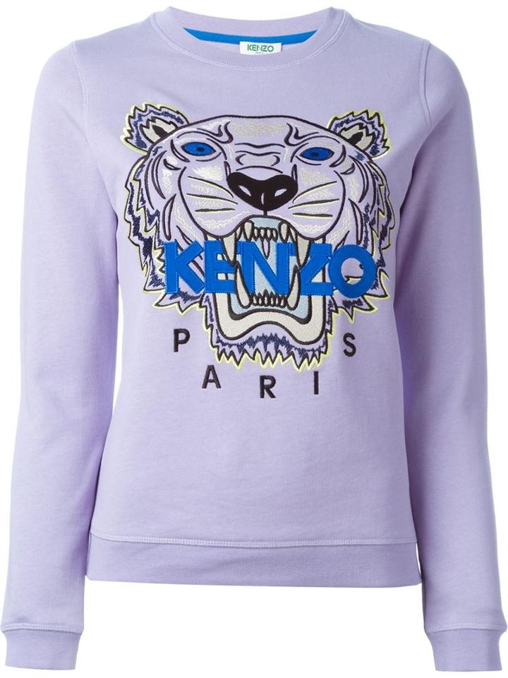 Kenzo 'tiger' Sweatshirt, Women's, Size: Xs, Pink/purple, Cotton