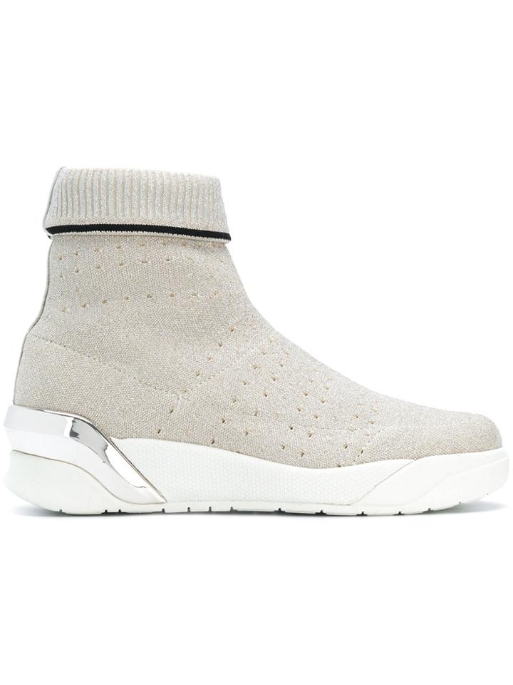 Crime London Moonrock Hi-top Sneakers - Nude & Neutrals