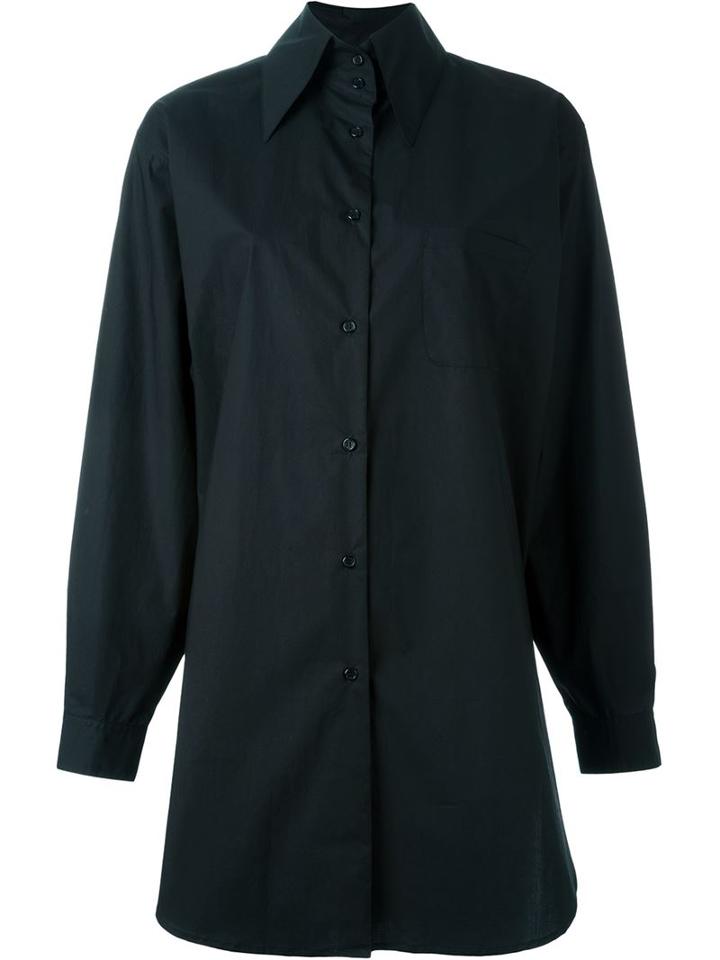 Wunderkind Pointed Collar Long Shirt