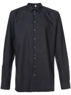 Label Under Construction Buttoned Slim-fit Shirt - Black