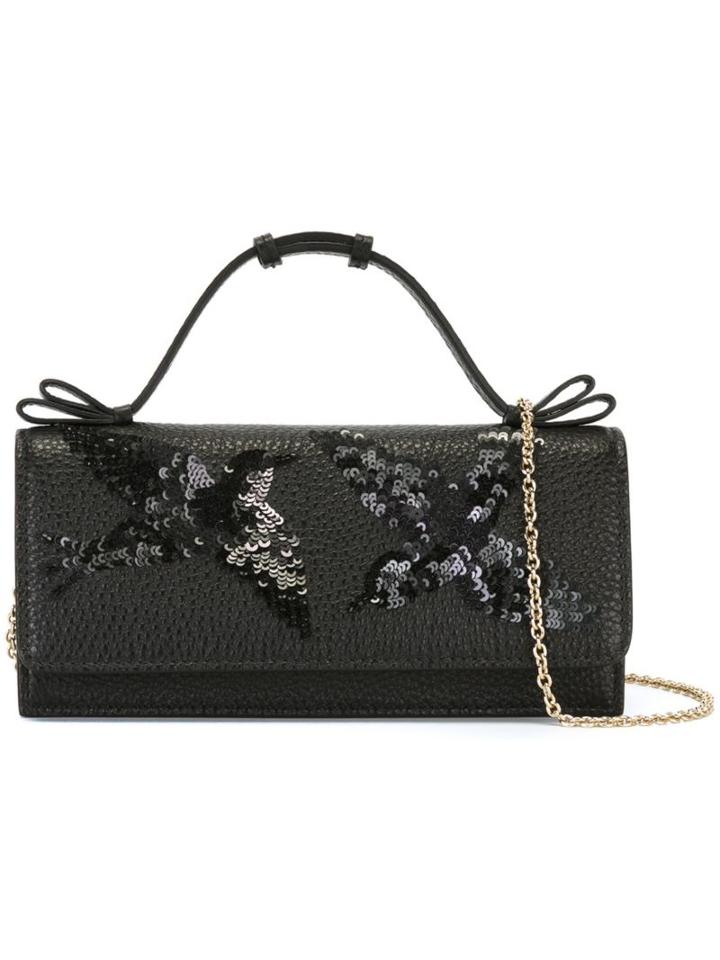 Red Valentino Sequined Bird Clutch