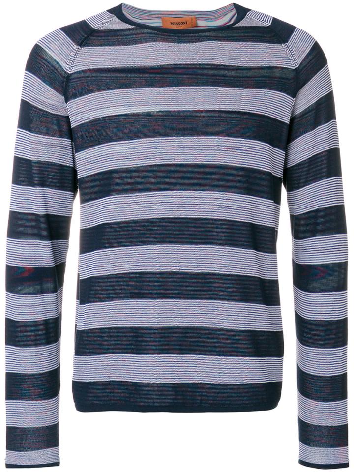 Missoni Reversible Striped Sweater - Blue