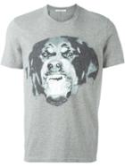 Givenchy Rottweiler Print T-shirt, Men's, Size: Large, Grey, Cotton/polyamide/wool