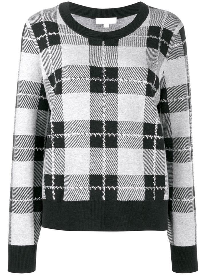 Michael Michael Kors Check Pullover - Black