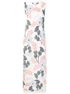 Barrie Floral Embroidered Knitted Dress - Neutrals