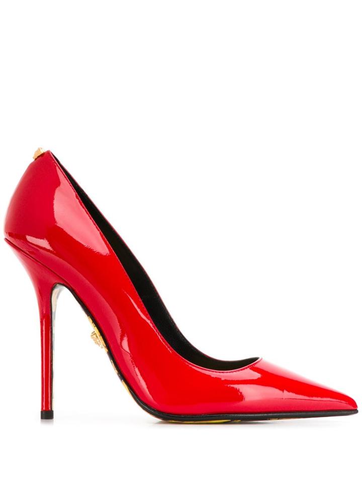 Versace Medusa Detailed Pumps - Red
